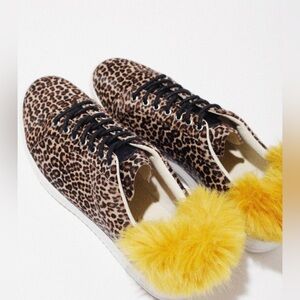 (New) Paul Smith Womens Leopard Suede Lapin Trainer Size US 6-6.5 (EU37)